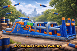 45' Blaster Elevated Obstacle Course Wet/Dry