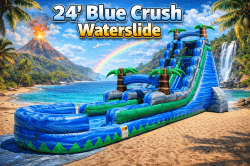 24 FOOT BLUE CRUSH PALM SINGLE LANE w/Deep Pool