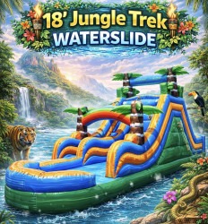 18ft DL Jungle Trek Rock Climb Slide Wet/Dry