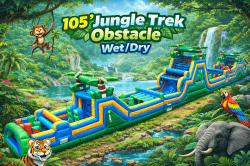 105ft DL Jungle Trek Rock Climb wet/dry