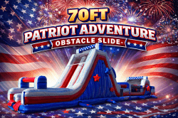 70ft Patriot Adventure Obstacle Slide