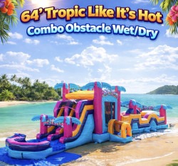 64' Tropic like its Hot Obstacle Combo Wet/ Dry