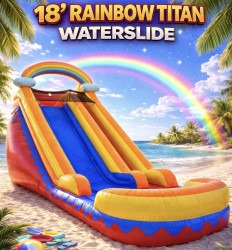 18 ft Rainbow Titan Waterslide
