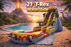21 Ft T-Rex Waterslide
