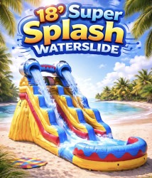 18ft Super Splash Waterslide