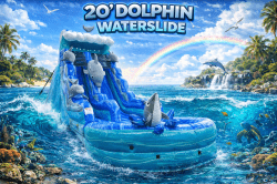 20 Ft Dolphin Waterslide