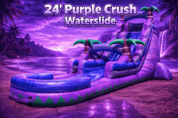 24 FOOT PURPLE CRUSH SINGLE LANE w/Deep Pool