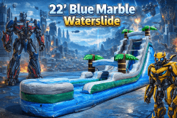 22 FT Blue Marble Tropical Slide