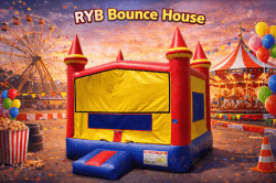 Red Yellow Blue Castle Bounce